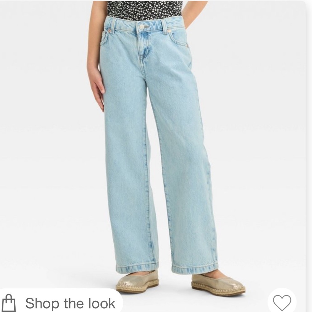 Cat and Jack wide-leg jeans - Picture 3 of 6